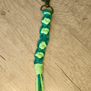 Lucky Charm Macrame Keychain